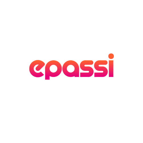 Brightly colored 'epassi' logo against a neutral background.